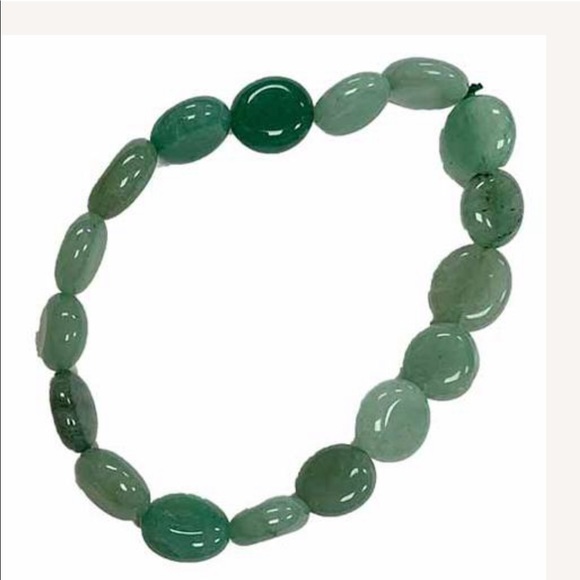 Green Aventurine freeform Nugget bracelet - Picture 1 of 4